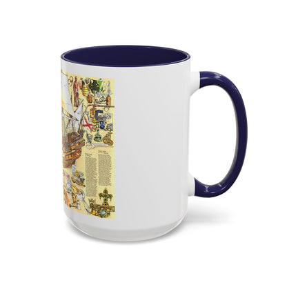 History Salvaged from the Sea (1977) (Map) Accent Coffee Mug