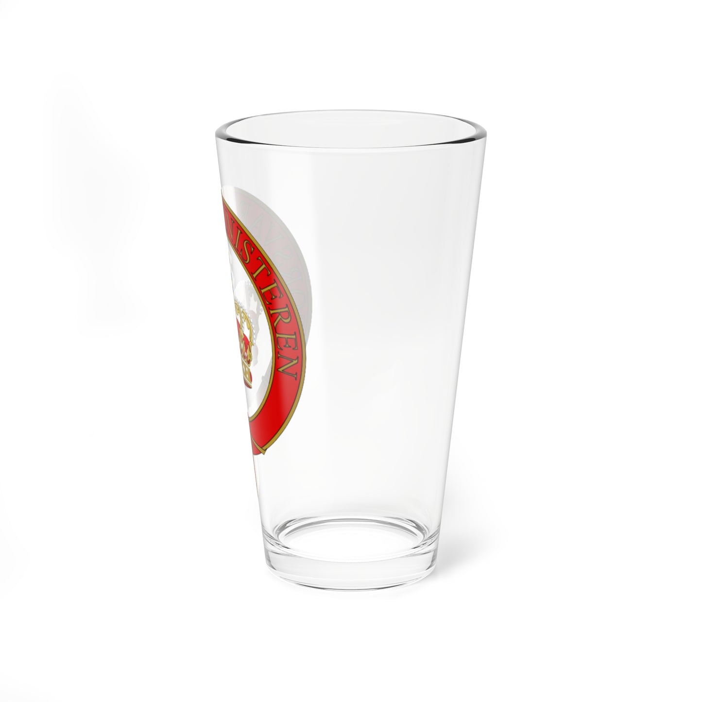 Emblem for the Minister of Defence Denmark (Denmark) (Coat of Arms) Pint Glass 16oz