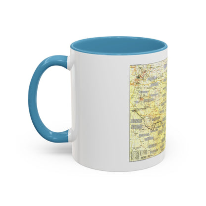 USA - Texas 1 (1986) (Map) Accent Coffee Mug