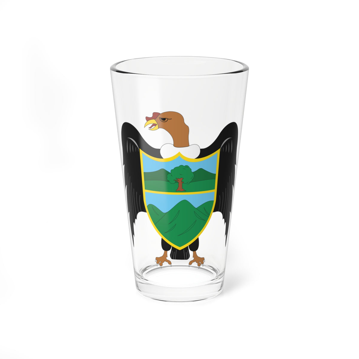 Escudo Mariscal Luzuriaga (Peru) (Coat of Arms) Pint Glass 16oz