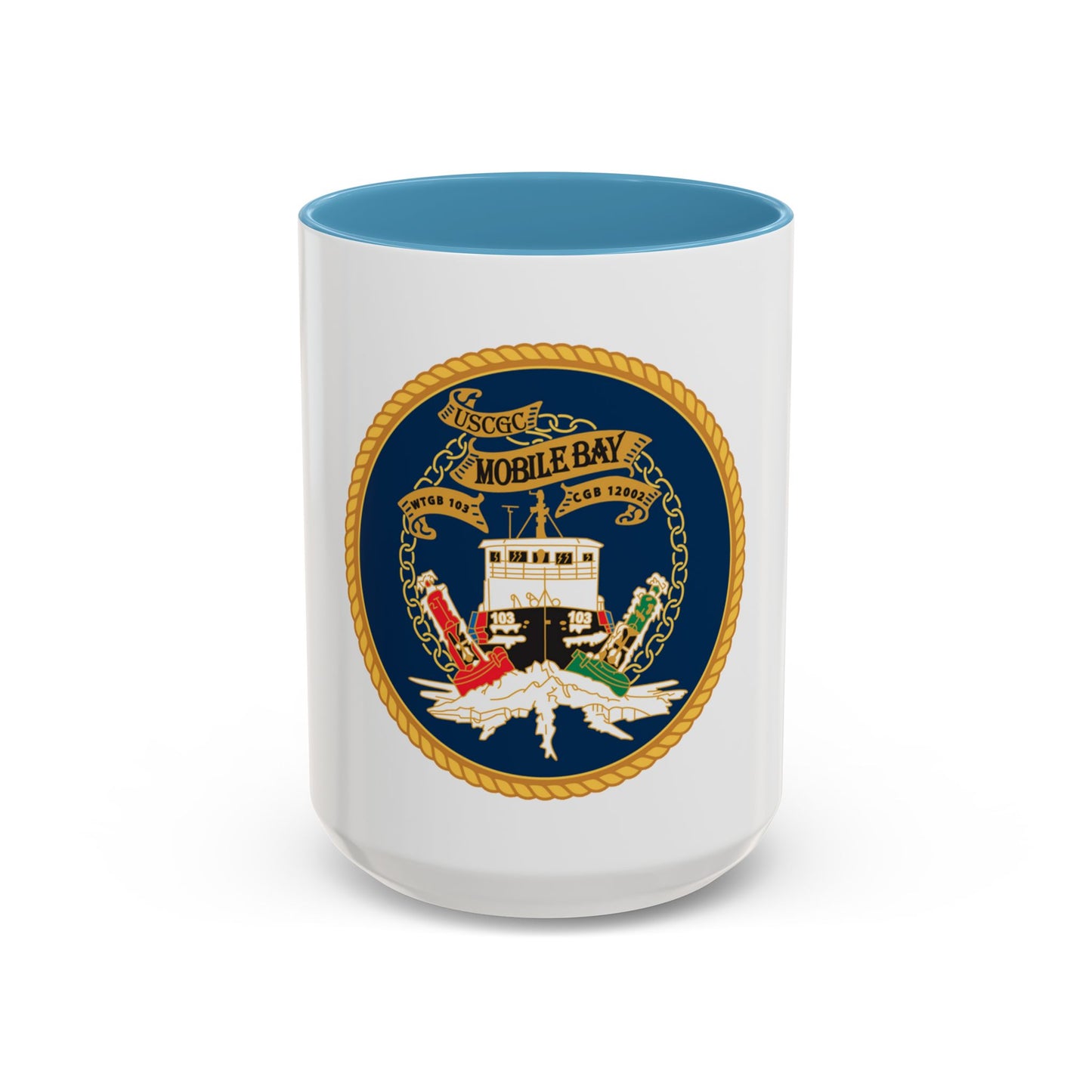 USCGC Mobile Bay WTGB 103 (U.S. Coast Guard) Accent Coffee Mug
