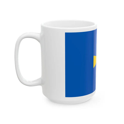 Flag of Poltava Oblast Ukraine - White Coffee Mug-Go Mug Yourself