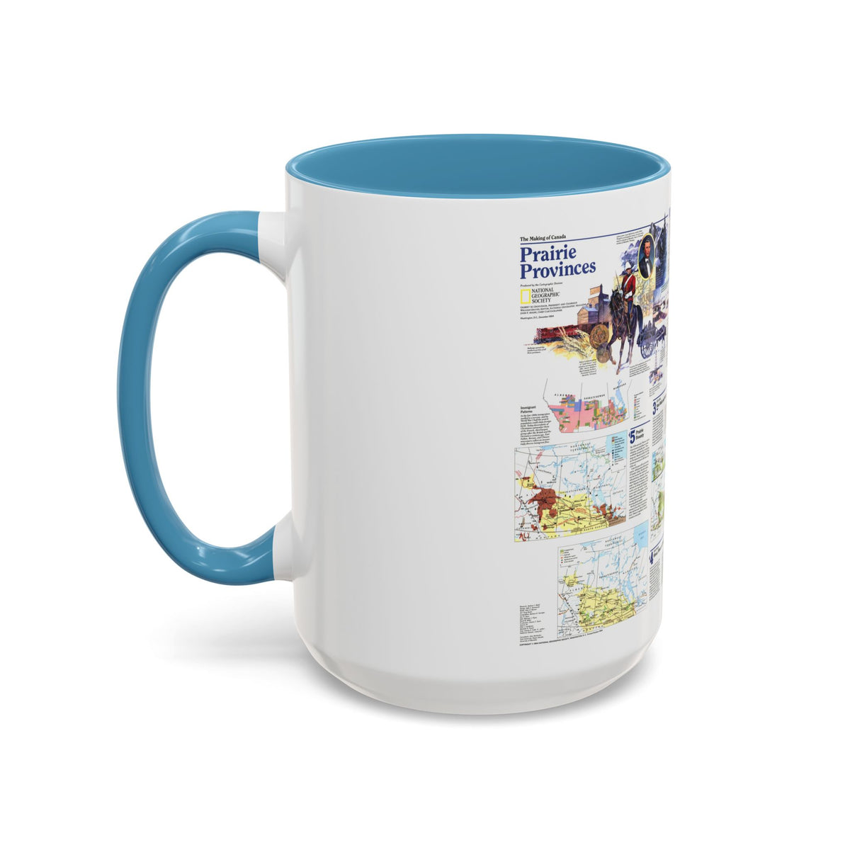 Canada - Prairie Provinces 2 (1995) (Map) Accent Coffee Mug