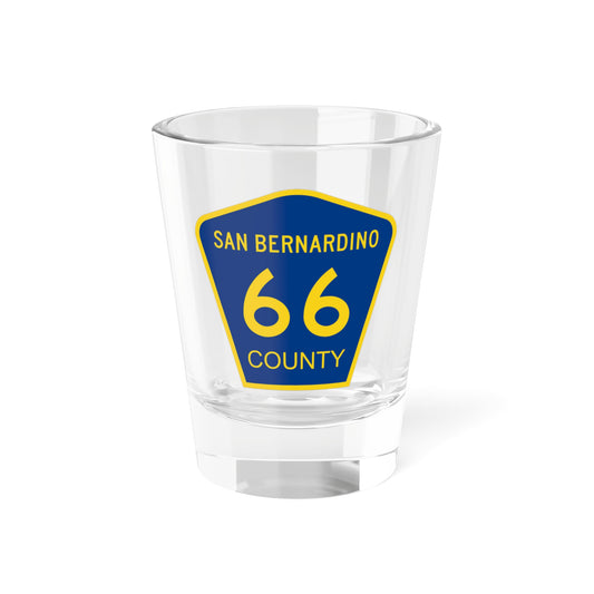 San Bernardino County 66 (California) (Road Sign) Shot Glass 1.5oz