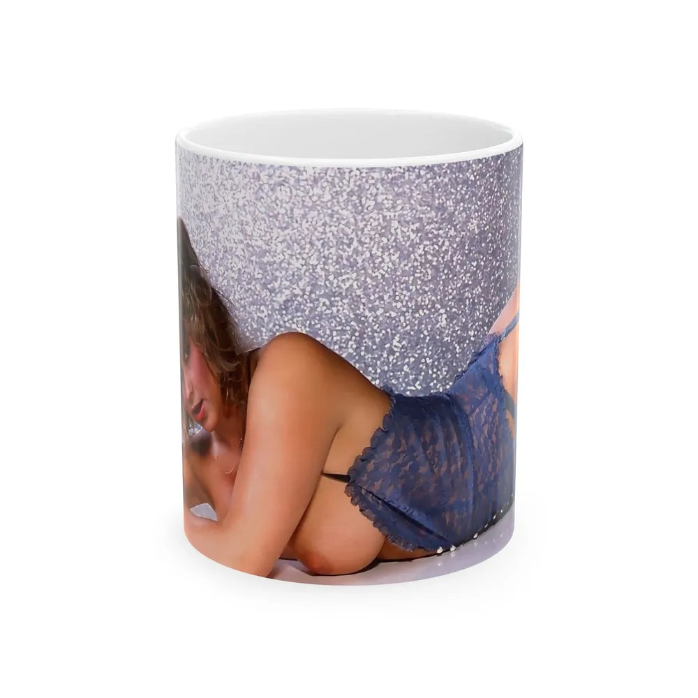 Linda Blair #175 - Topless (Vintage Female Icon) White Coffee Mug-11oz-Go Mug Yourself