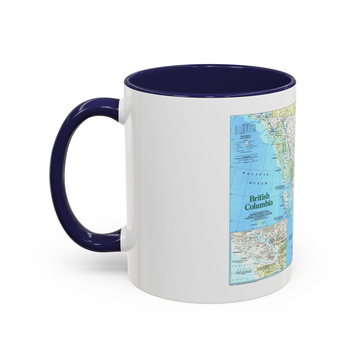 Canada - British Columbia 1 (1992) (Map) Accent Coffee Mug
