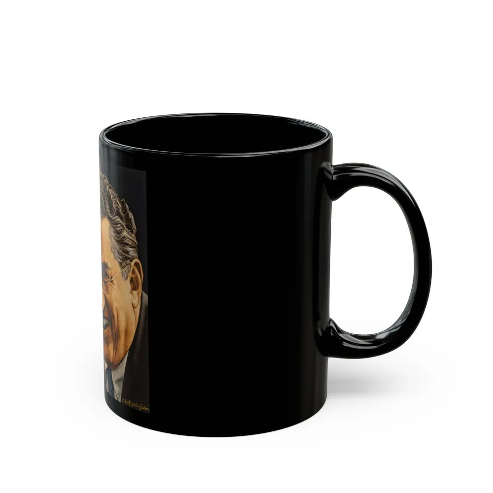 David O'Selznick, unpublished cover for Time magazine - Black Coffee Mug-Go Mug Yourself