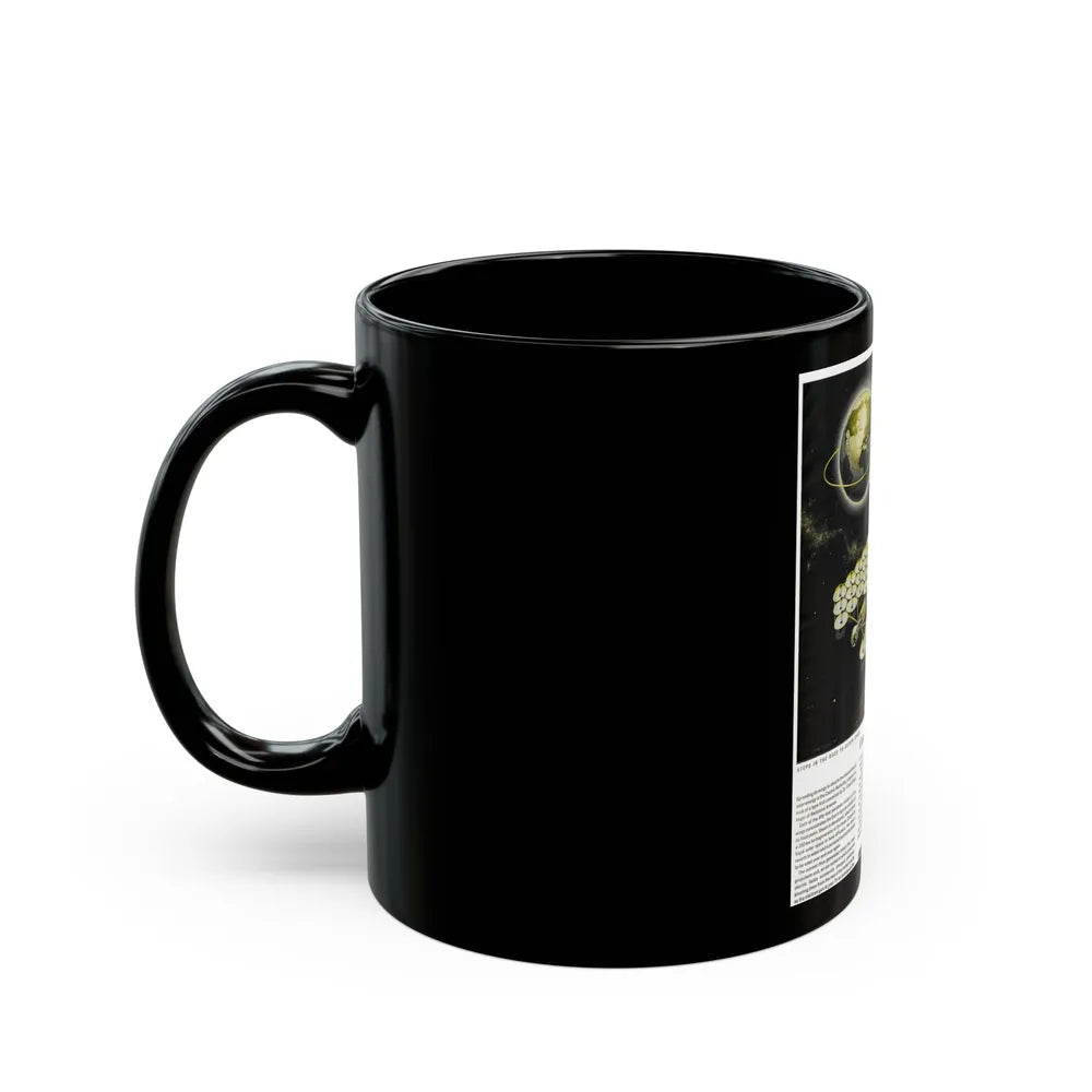 Cosmic Butterfly, 1959 - Black Coffee Mug-Go Mug Yourself