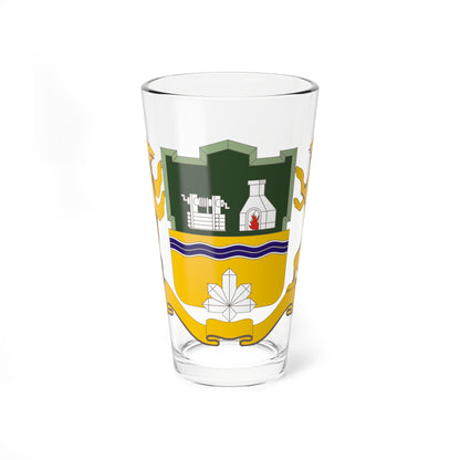 Coat of Arms of Yekaterinburg Sverdlovsk oblast 1998 (Russia) (Coat of Arms) Pint Glass 16oz