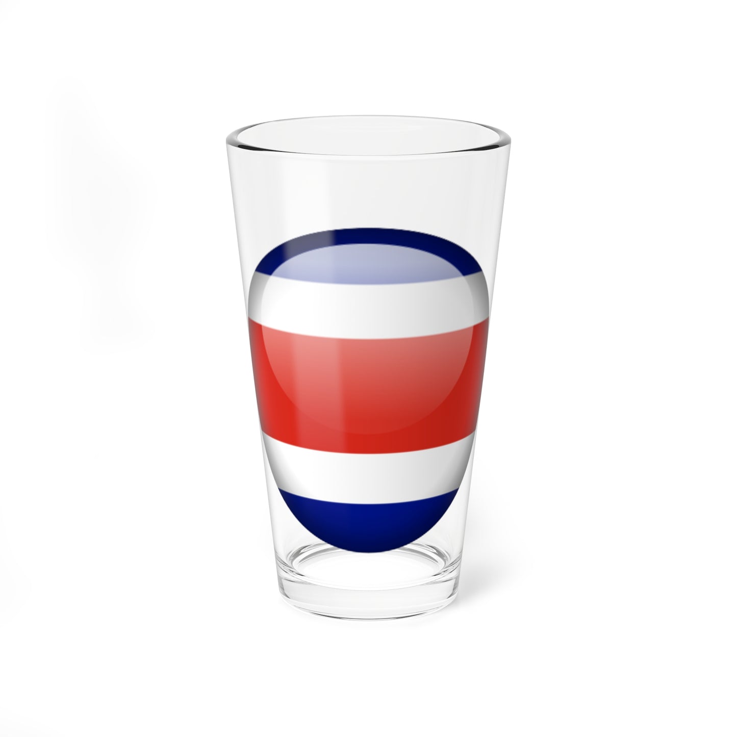 Flag orb Costa Rica (Costa Rica) Pint Glass 16oz