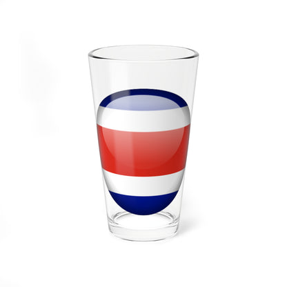 Flag orb Costa Rica (Costa Rica) Pint Glass 16oz