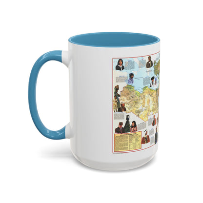 Middle East - The Peoples 1 (1972) (Map) Accent Coffee Mug