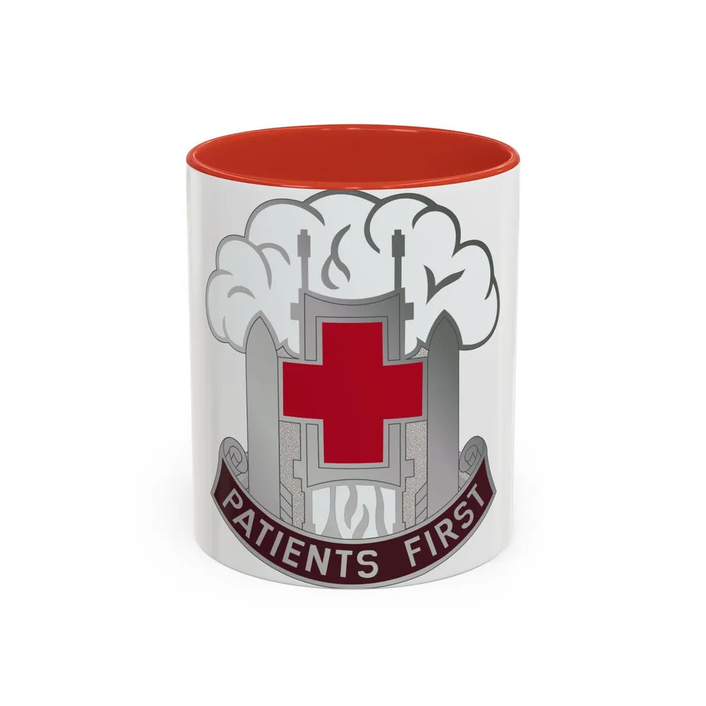 McAfee Hospital (U.S. Army) Accent Coffee Mug-11oz-Red-Go Mug Yourself