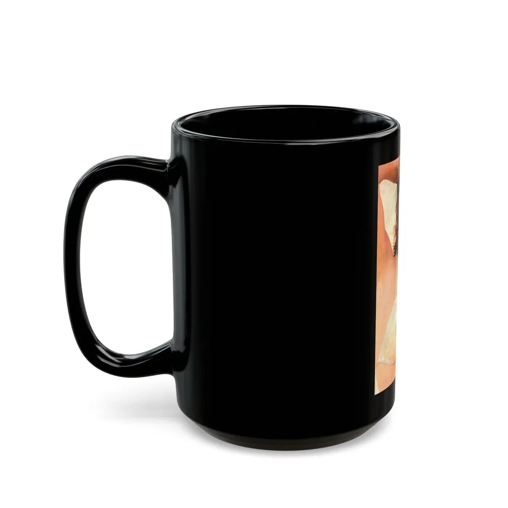 Raquel Welch #227 - See through top (Vintage Female Icon) Black Coffee Mug-Go Mug Yourself