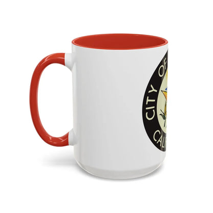 Seal of Carlsbad California - Accent Coffee Mug-Go Mug Yourself