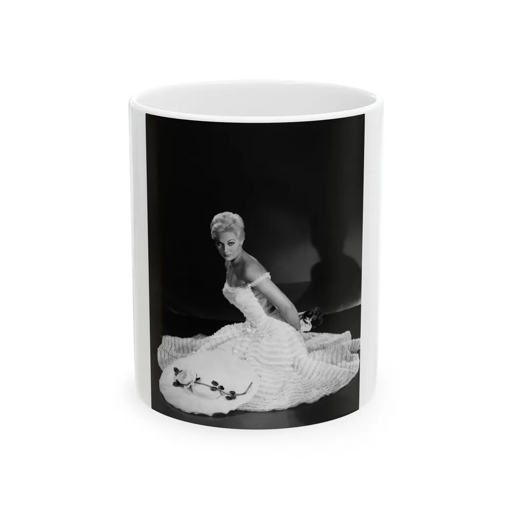 Kim Novak #294 (Vintage Female Icon) White Coffee Mug-11oz-Go Mug Yourself