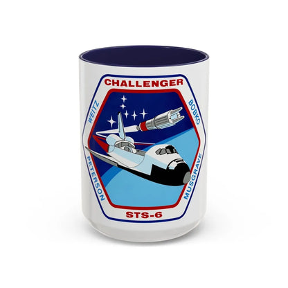 STS 6 (NASA) Accent Coffee Mug-15oz-Navy-Go Mug Yourself