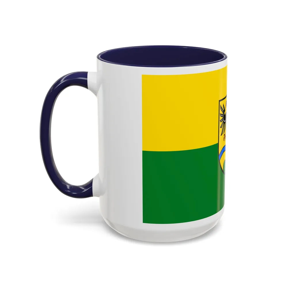 Flag of Deggendorf Germany - Accent Coffee Mug-Go Mug Yourself