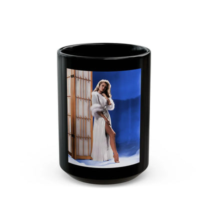 Elizabeth Montgomery #77 2 (Vintage Female Icon) Black Coffee Mug-15oz-Go Mug Yourself