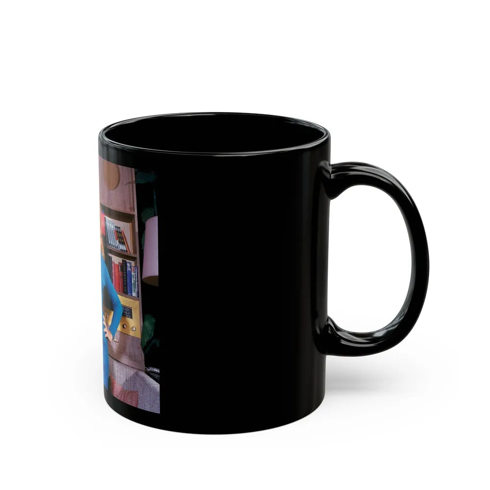 Julie Newmar #669 (Vintage Female Icon) Black Coffee Mug-Go Mug Yourself