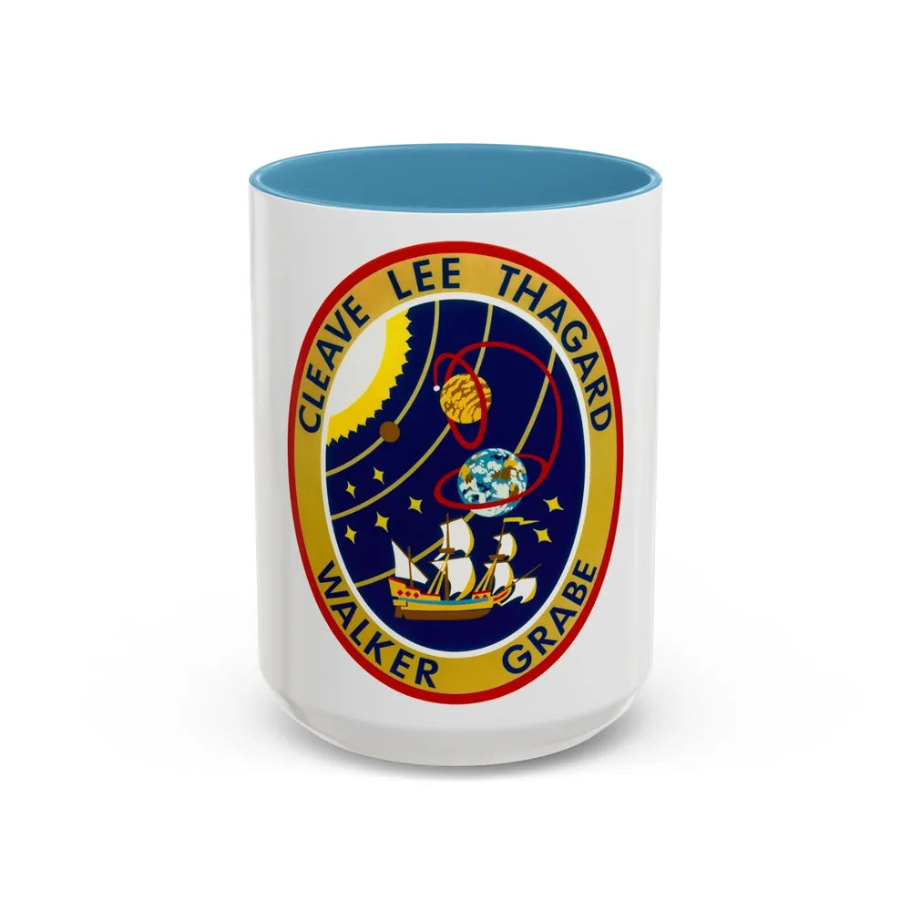 STS 30 (NASA) Accent Coffee Mug-15oz-Light Blue-Go Mug Yourself