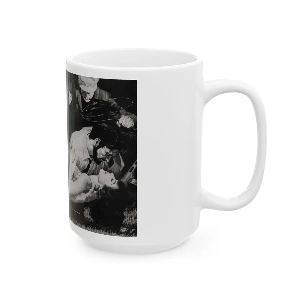 Cuba's Call Girl Guerilla, Adventure, December 1963 - White Coffee Mug-Go Mug Yourself