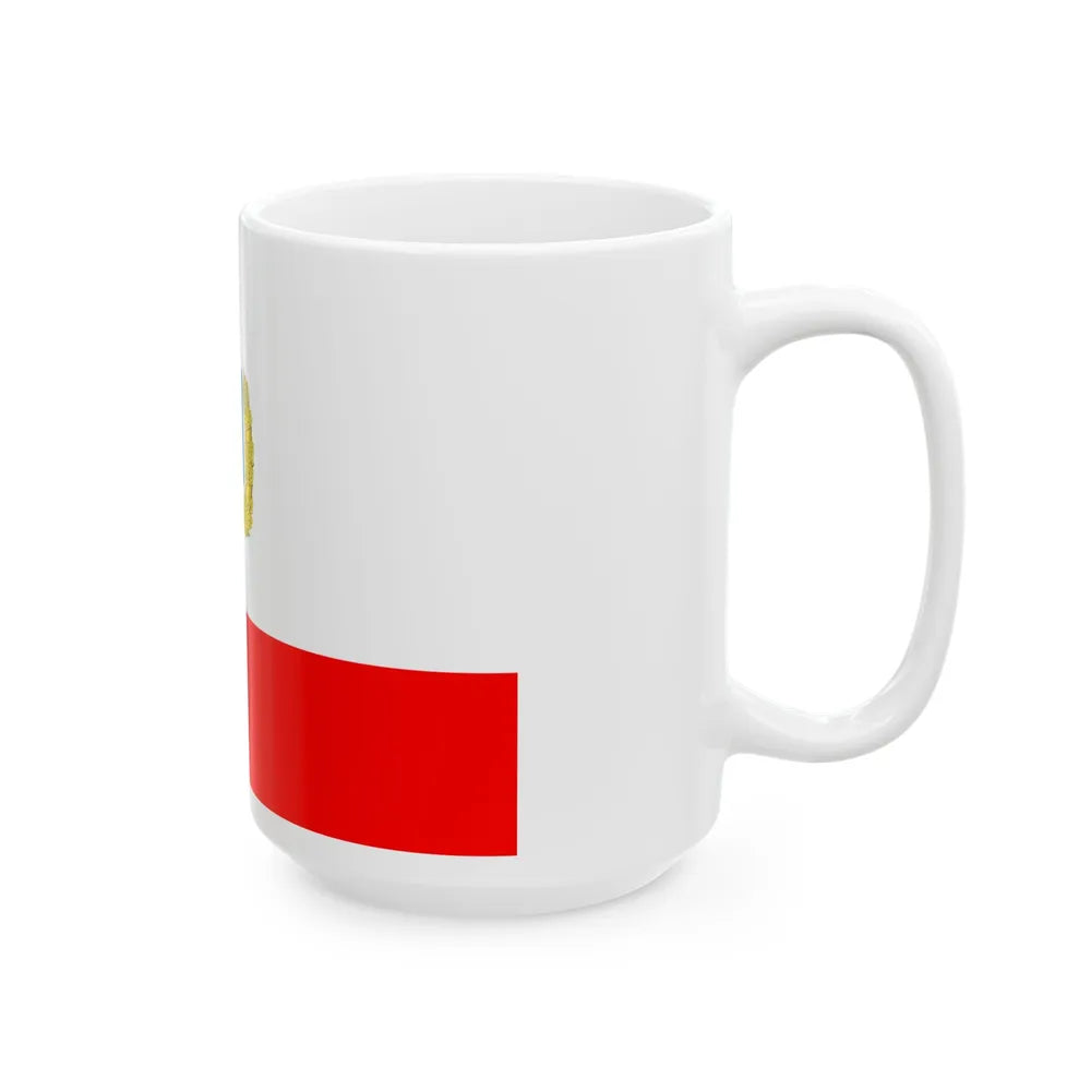 Flag of Saratov Oblast Russia - White Coffee Mug-Go Mug Yourself