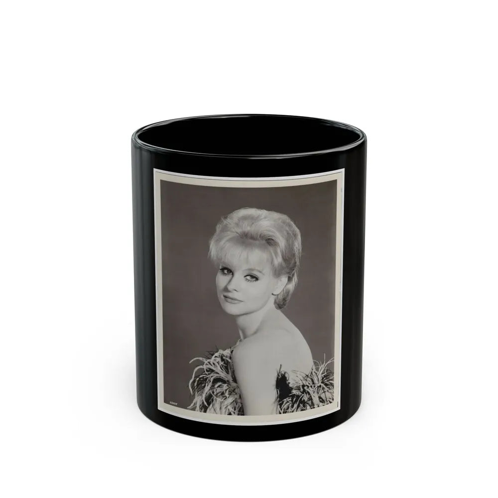 Diane McBaine #37 (Vintage Female Icon) Black Coffee Mug-11oz-Go Mug Yourself