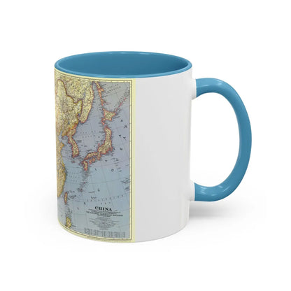 China (1945) (Map) Accent Coffee Mug-Go Mug Yourself