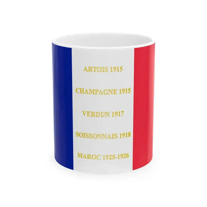 27e regiment de tirailleurs algeriens - drapeau (France) White Coffee Mug 11oz - Go Mug Yourself
