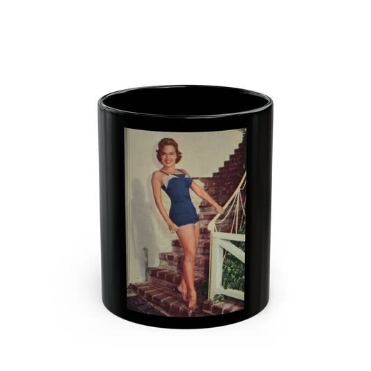 Terry Moore #641 - Magazine Page 1 Color Photo of 2 Croppd to 1 Circa 50's (Vintage Female Icon) Black Coffee Mug-11oz-Go Mug Yourself