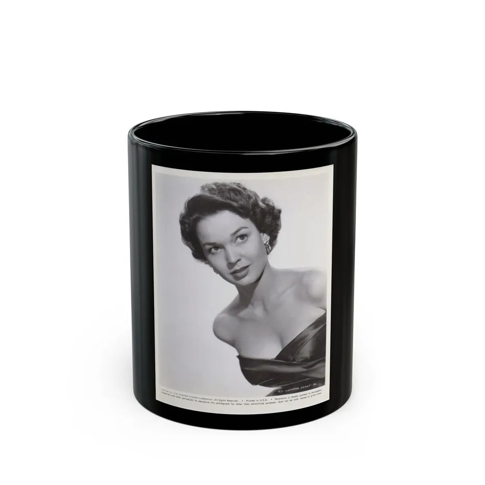 Kathryn Grant #30 (Vintage Female Icon) Black Coffee Mug-11oz-Go Mug Yourself