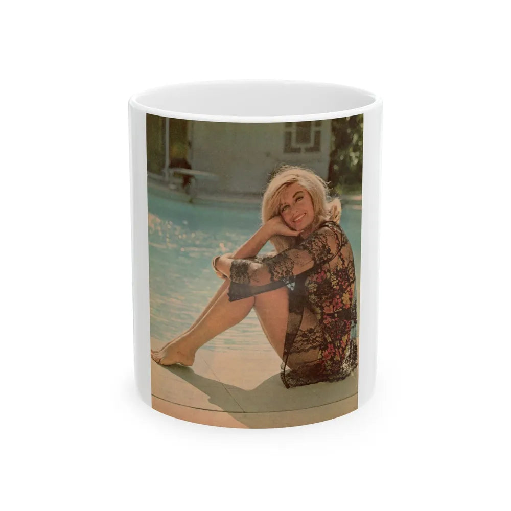 Dorothy Malone #197 (Vintage Female Icon) White Coffee Mug-11oz-Go Mug Yourself