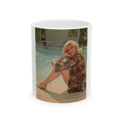 Dorothy Malone #197 (Vintage Female Icon) White Coffee Mug-11oz-Go Mug Yourself