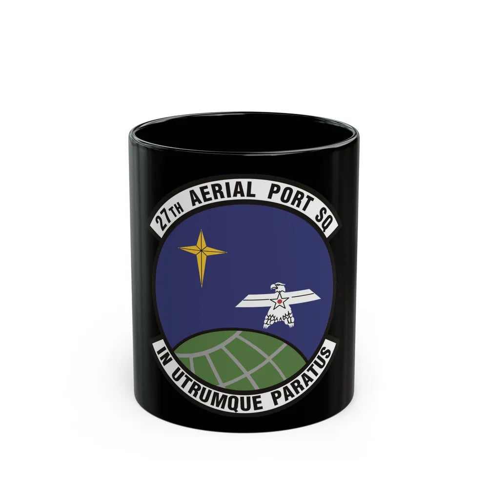 27th Aerial Port Squadron (U.S. Air Force) Black Coffee Mug-11oz-Go Mug Yourself