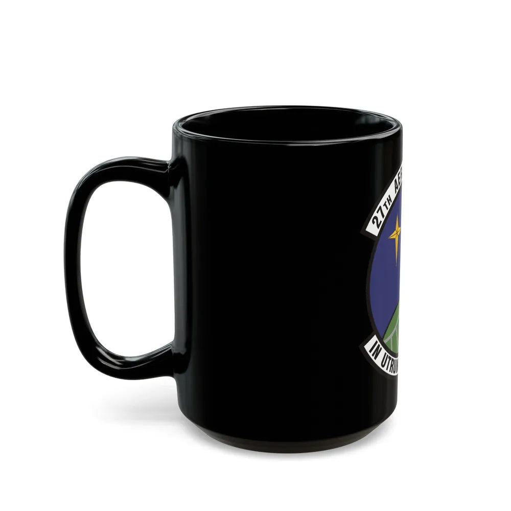 27th Aerial Port Squadron (U.S. Air Force) Black Coffee Mug-Go Mug Yourself