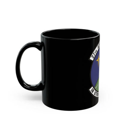 27th Aerial Port Squadron (U.S. Air Force) Black Coffee Mug-Go Mug Yourself