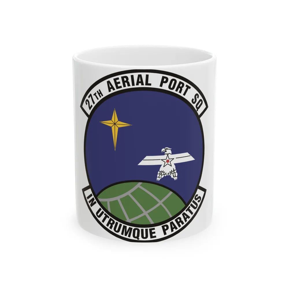 27th Aerial Port Squadron (U.S. Air Force) White Coffee Mug-11oz-Go Mug Yourself