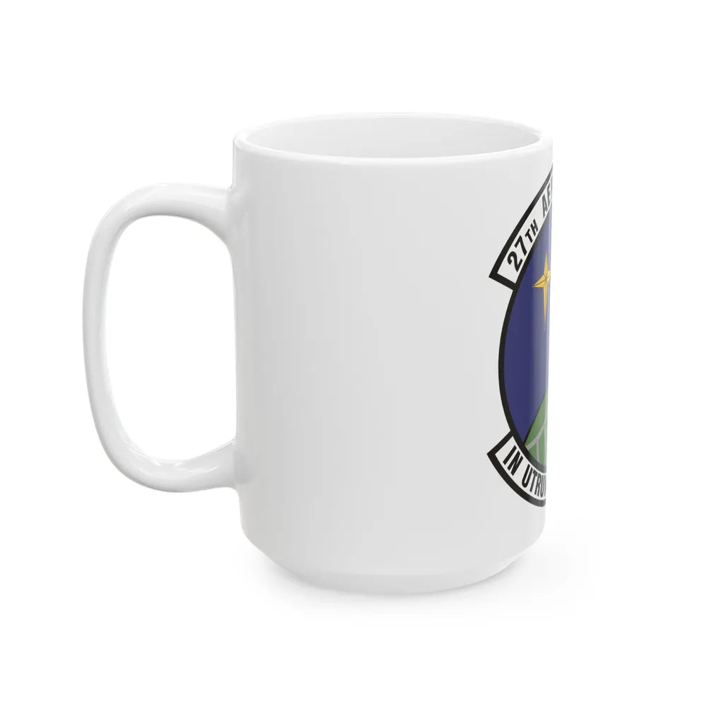 27th Aerial Port Squadron (U.S. Air Force) White Coffee Mug-Go Mug Yourself