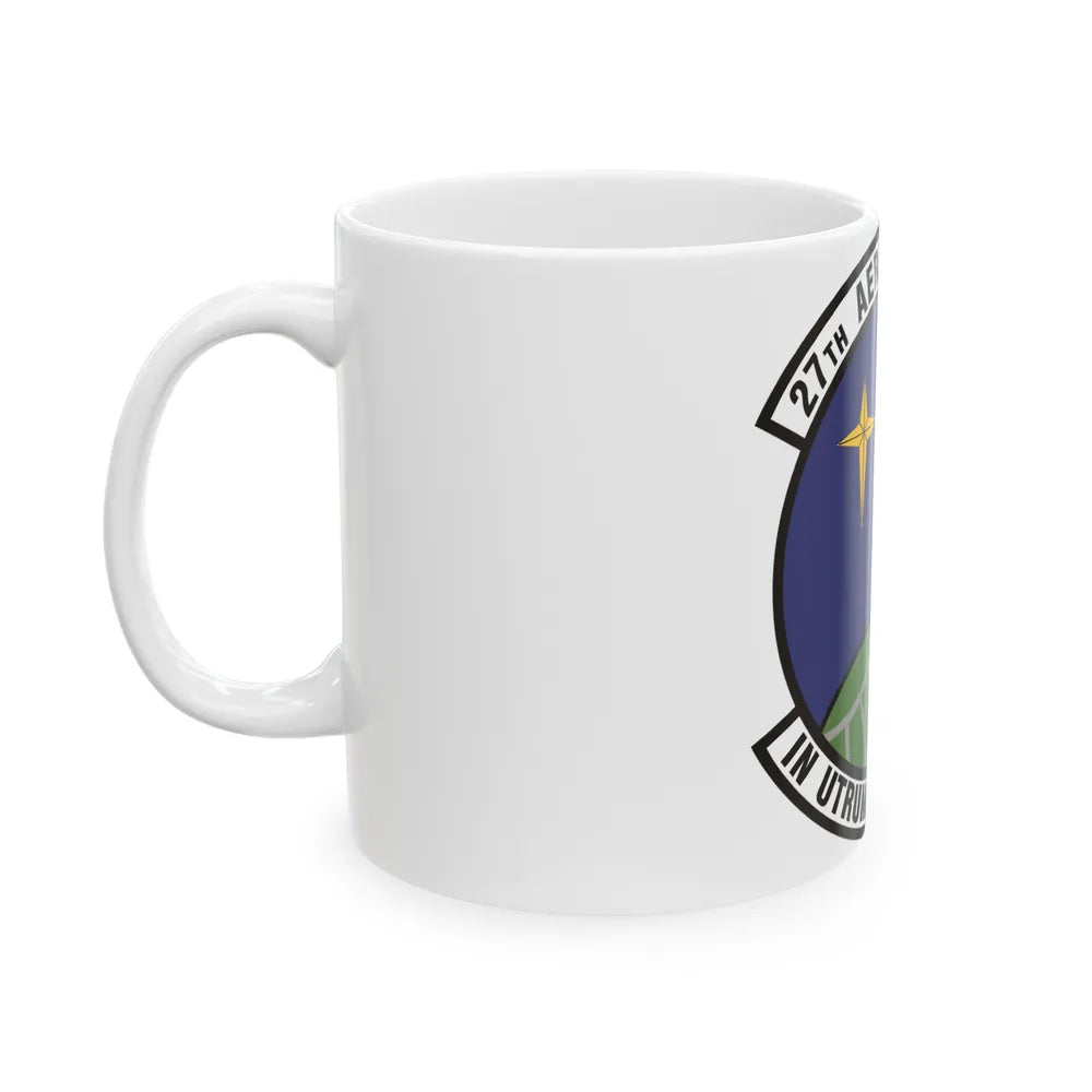 27th Aerial Port Squadron (U.S. Air Force) White Coffee Mug-Go Mug Yourself