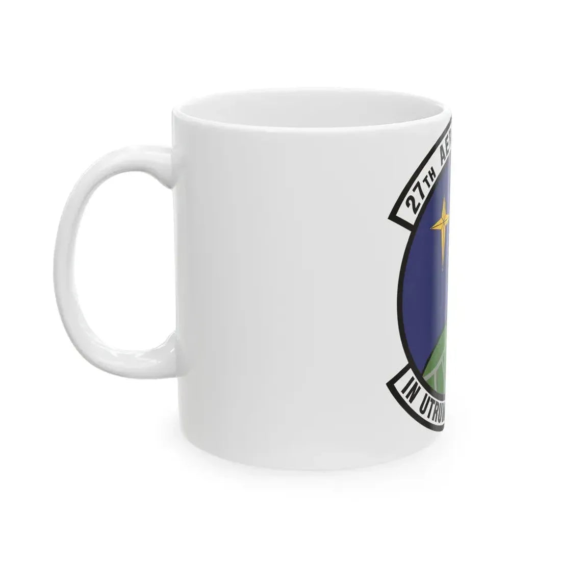 27th Aerial Port Squadron (U.S. Air Force) White Coffee Mug - Go Mug Yourself