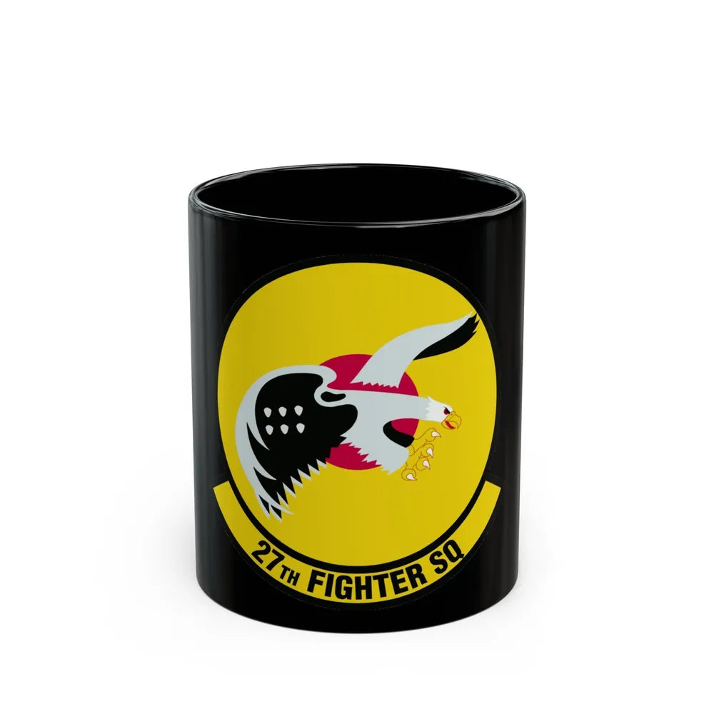 27th Fighter Squadron (U.S. Air Force) Black Coffee Mug-11oz-Go Mug Yourself