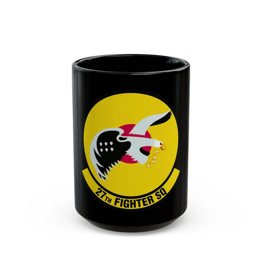 27th Fighter Squadron (U.S. Air Force) Black Coffee Mug-15oz-Go Mug Yourself