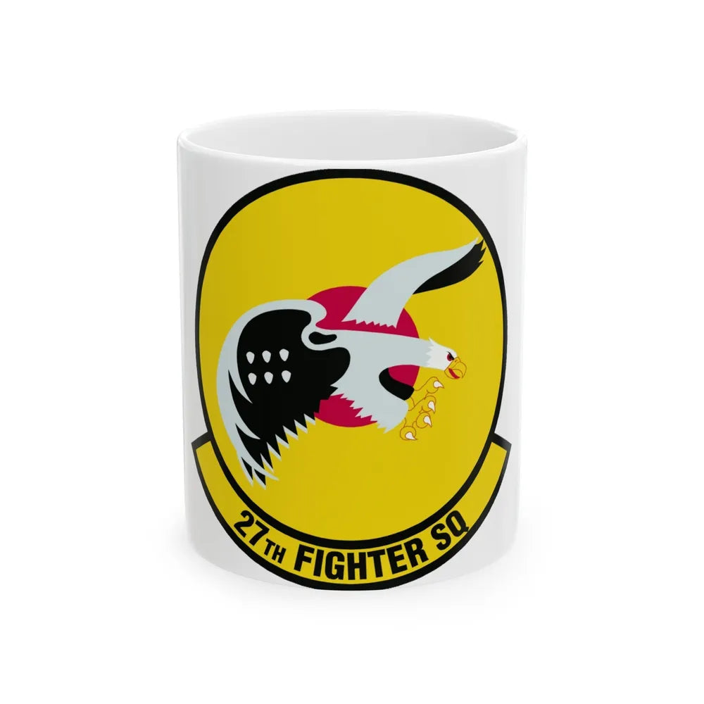 27th Fighter Squadron (U.S. Air Force) White Coffee Mug-11oz-Go Mug Yourself