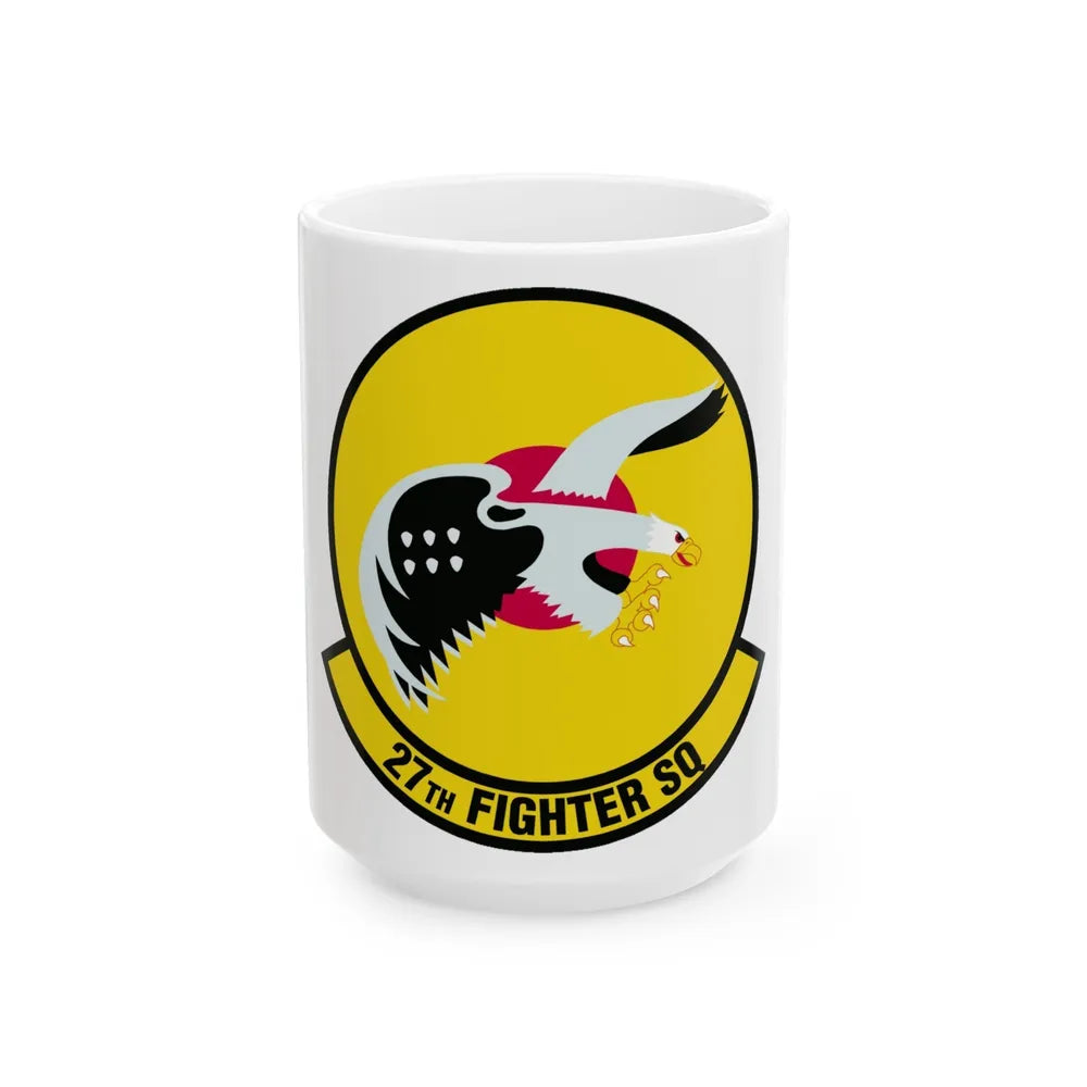 27th Fighter Squadron (U.S. Air Force) White Coffee Mug-15oz-Go Mug Yourself