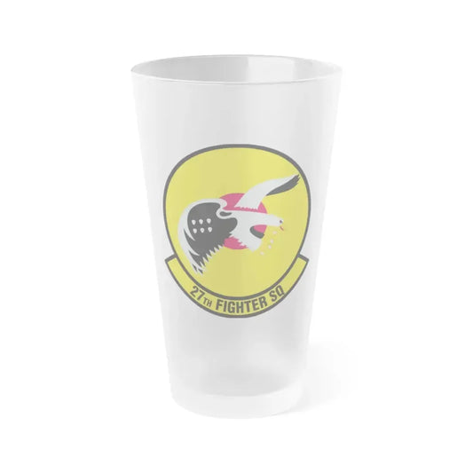 27th Fighter Squadron (U.S. Air Force) Frosted Pint Glass 16oz Default Title - Go Mug Yourself