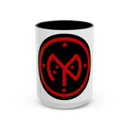 27th Infantry Division SSI (U.S. Army) Accent Coffee Mug 15oz Black - Go Mug Yourself