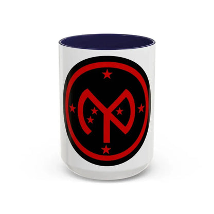 27th Infantry Division SSI (U.S. Army) Accent Coffee Mug 15oz Navy - Go Mug Yourself