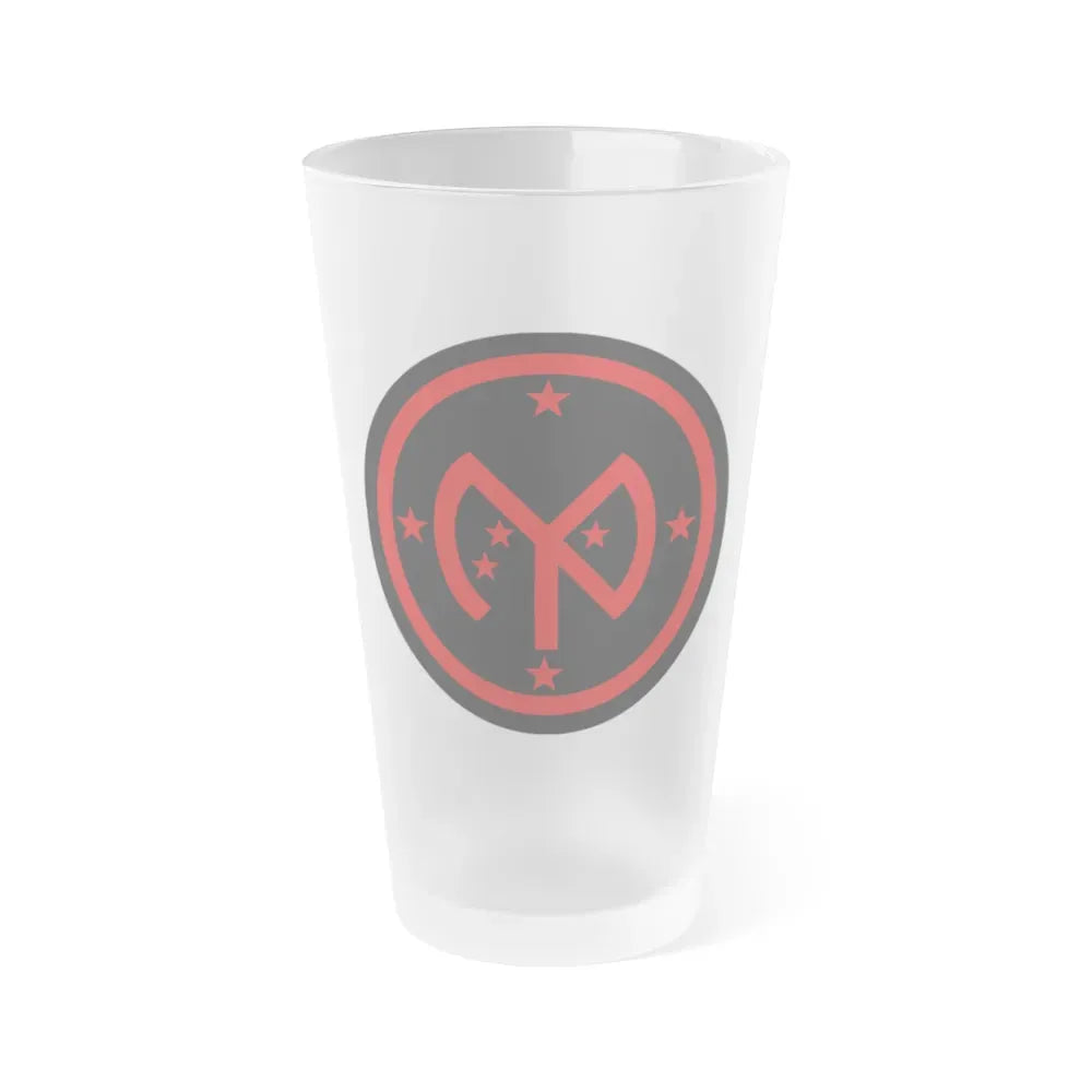 27th Infantry Division SSI (U.S. Army) Frosted Pint Glass 16oz Default Title - Go Mug Yourself
