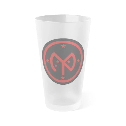 27th Infantry Division SSI (U.S. Army) Frosted Pint Glass 16oz Default Title - Go Mug Yourself